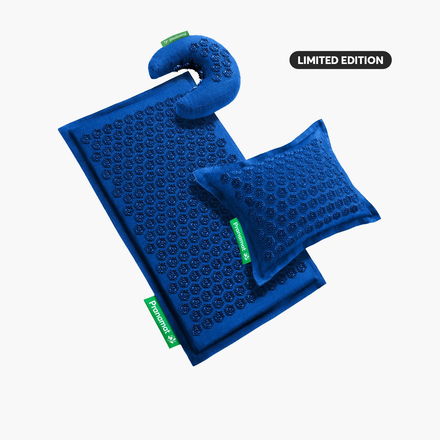 Pranamat Set (Podložka + Polštář  + Měsíček) Monaco Blue