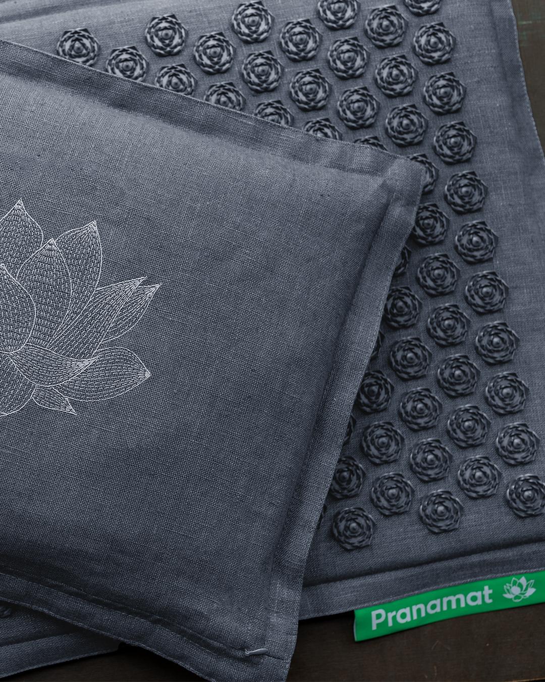 Sada Pranamat (podložka + polštář) Graphite Grey