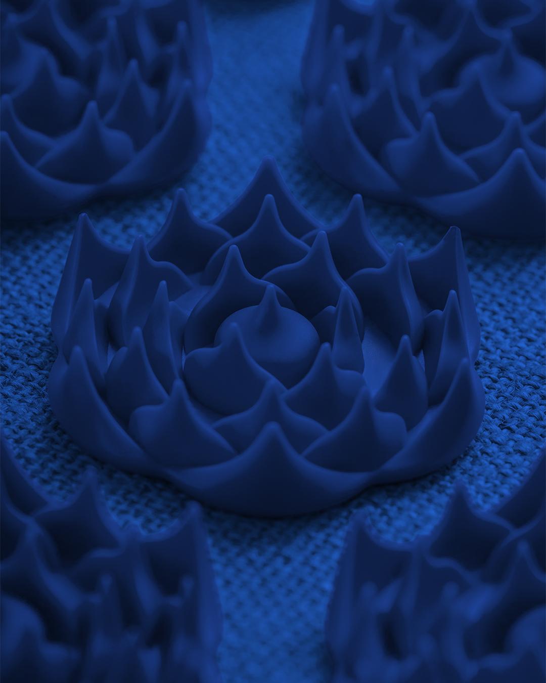 Pranamat Set (Podložka + Polštář  + Měsíček) Monaco Blue