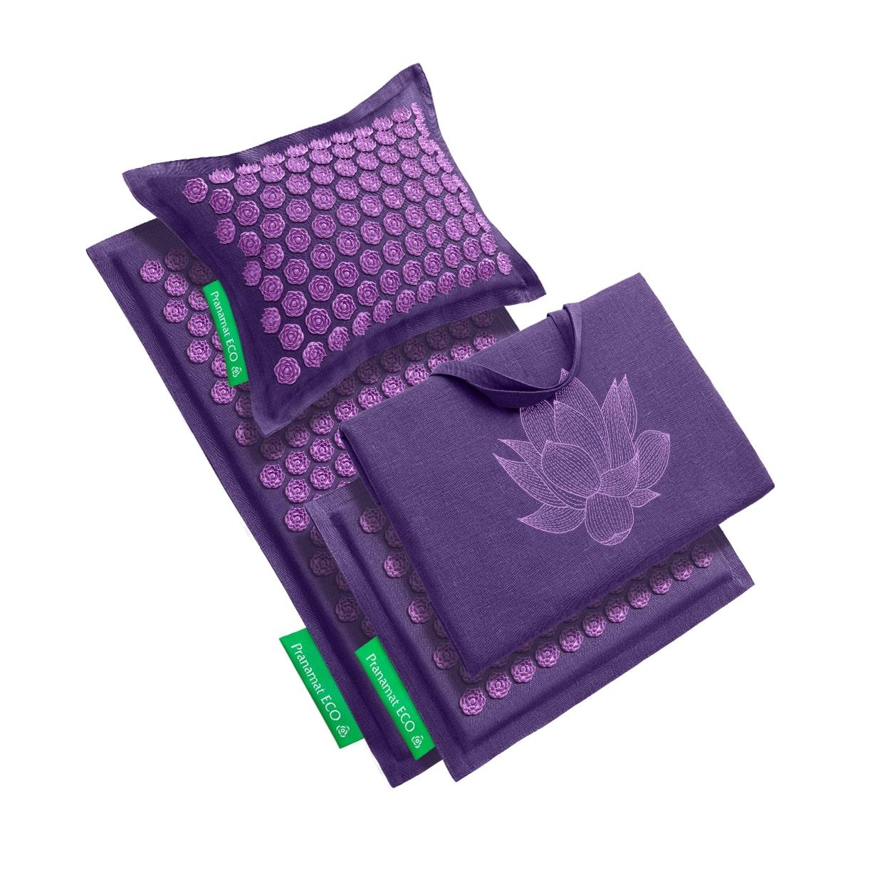 Sada Pranamat (Podložka + PranaPolštář + Mini Podložka + Velká Taška) Lavender
