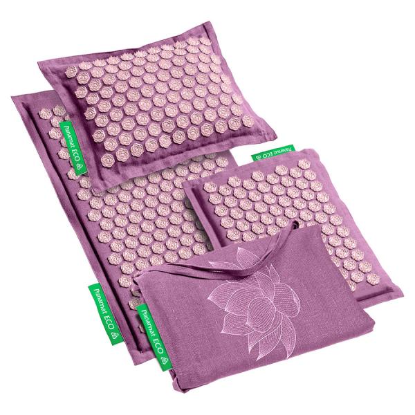Sada Pranamat ECO (Podložka + PranaPolštář + Mini Podložka + Velká Taška) Dark Rose